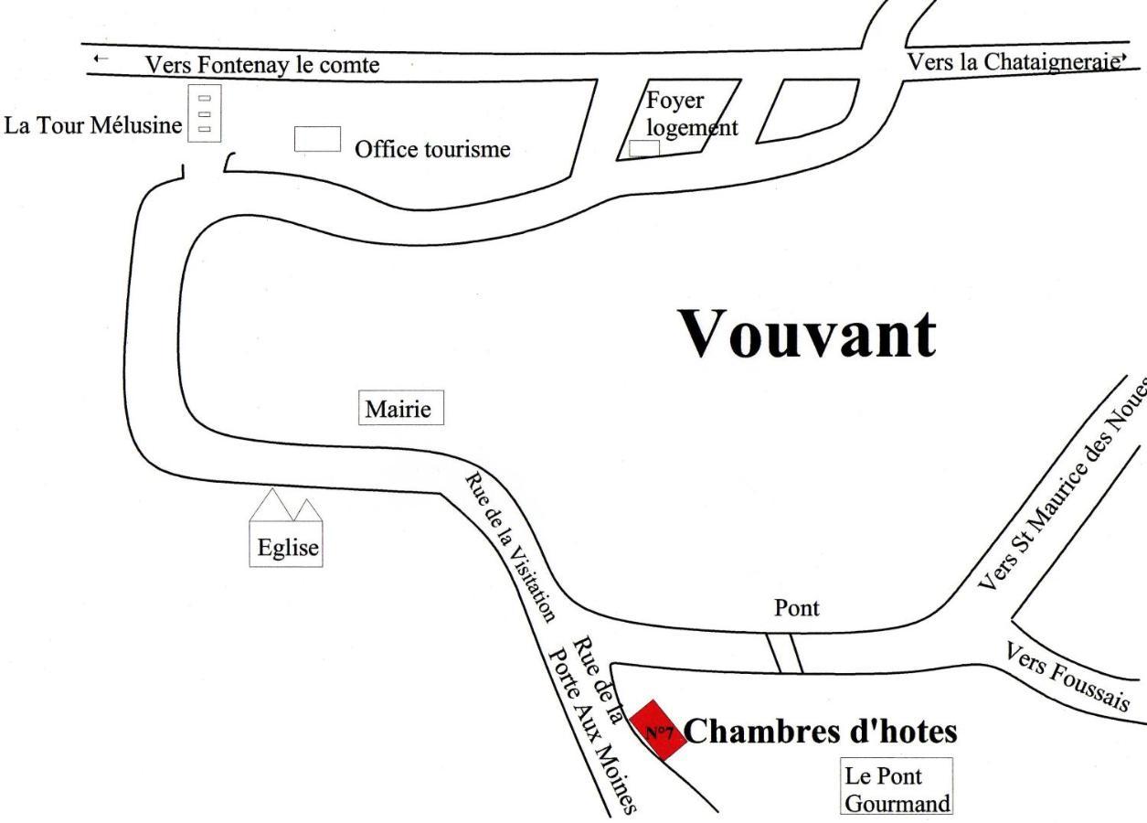 Chambres De La Porte Aux Moines Vouvant Екстер'єр фото